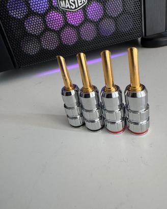 Terminali Spine plug a banana per cavi potenza