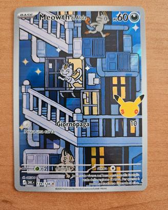 coppia carte pokemon meowth 