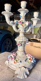 Coppia candelabri Capodimonte