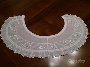 Collo per abito/maglia /camicia in cotone ricamato