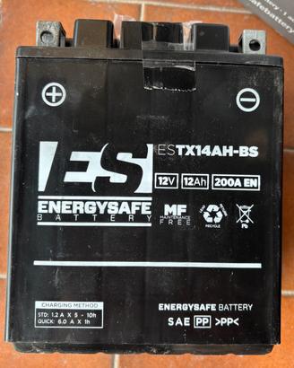 Batteria moto ESTX14AH-BS equivalente Yuasa YTX14A