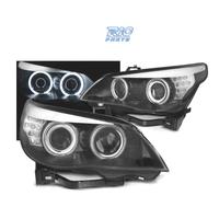 FARI XENON BMW E60 03-04 ANGEL EYES CCFL FONDO NER