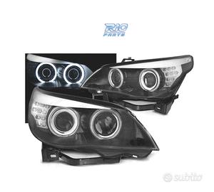 FARI XENON BMW E60 03-04 ANGEL EYES CCFL FONDO NER