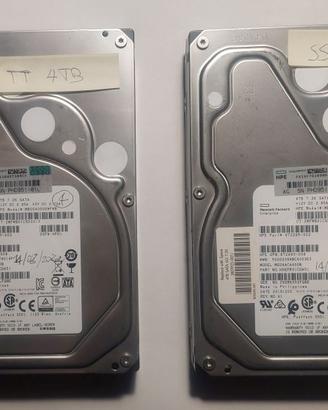 2 HDD 3.5” HP Enterprise 4TB  7200 rpm   