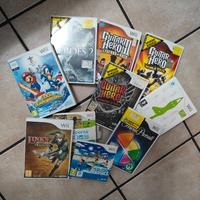console della Wii con giochi