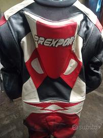 tuta moto intera in pelle