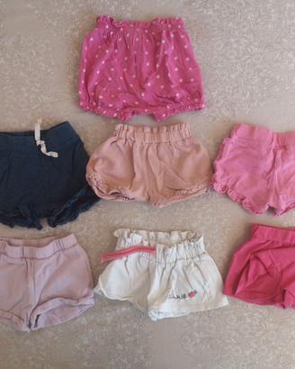 Pantaloncini bambina 9 - 12 mesi