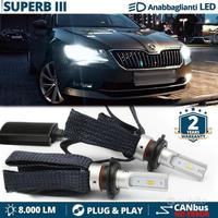 Kit LED H7 CANbus per Skoda SUPERB 3V Luci Biance