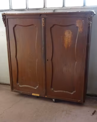 CREDENZA DISPENSA MADIA LIBRERIA IN NOCE