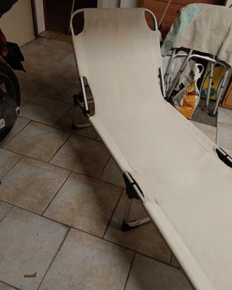  4 lettini  per spiaggia giardino 