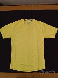 Maglietta da corsa Nike Dry Fit Gialla fluo