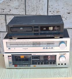 ANNI 70/80 LOTTO HI-FI SCOTT, TEAC ECC.FUORIGROTTA