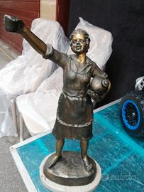 scultura di bronzo xx firmato 