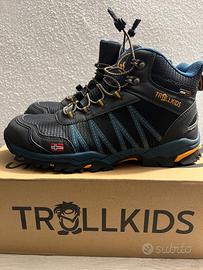 Scarpe trekking Trollkids grigio-blu taglia 39
