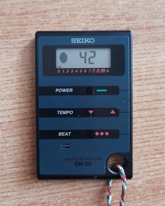 metronomo digitale sottile seiko dm20