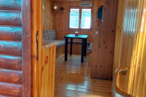 Roulotte più preingresso in legno