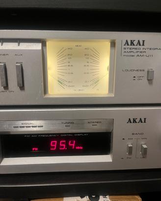 Akai AM-U11 Ampli Vintage VU-Meter + Tuner OMAGGIO