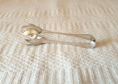 Pinza a molla ghiaccio pane zucchero argento 800