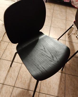 sedie Ikea nero marrone 