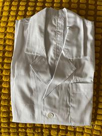 Camice uomo medico professionale bianco 44 cotone