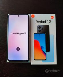 REDMI 12 Midnight Black 256 GB + 4 cover