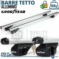 Barre Portatutto Auto in Alluminio GOODYEAR 120 CM