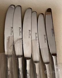 Coltelli da tavola Pintinox acciaio, 6 pezzi
