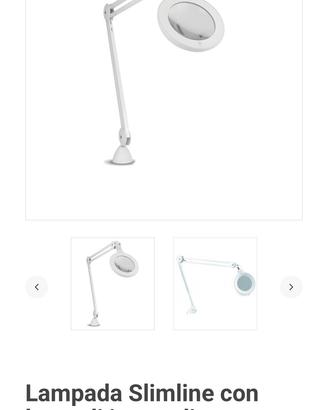 Lampada con lente ingrandimento