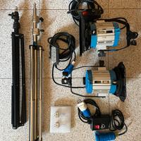 Luci a Incandescenza HWAMART + stativi e lampadine