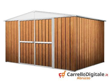 Box in Acciaio da giardino 360x345cm fin legno