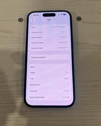 Iphone 16 128gb + air pods pro 3