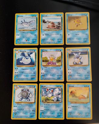Lotto 9 Carte Pokémon Vintage Squirtle Wartortle