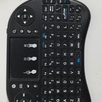 Mini Tastiera Wireless 2,4ghz Qwerty Touchpad Per 