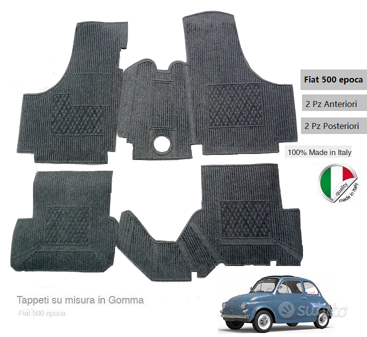 Tappetini Fiat 500 epoca colorati - Accessori Auto In vendita a Napoli