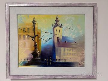 Quadro "Monumento a Mickiewicz" di I. Kukharskyi