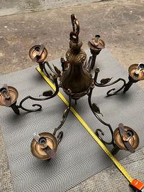 Lampadario d'epoca 6 luci