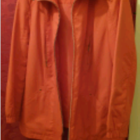 Giacca impermeabile sportiva arancione