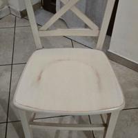 sedie cucina colore bianco 6 pezzi