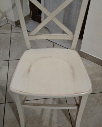 sedie cucina colore bianco 6 pezzi