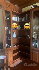 Intero studiolo in legno massello artigianale