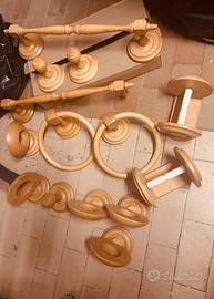 Set da bagno vintage in legno