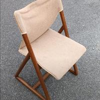 Sedia vin in legno e stoffa 