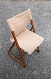 Sedia vin in legno e stoffa 