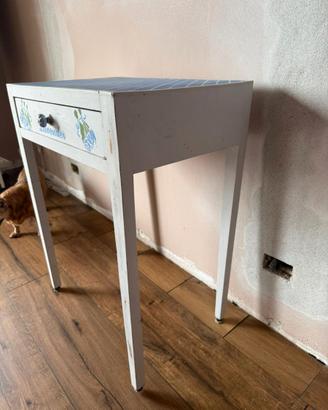 Tavolino con cassetto shabby