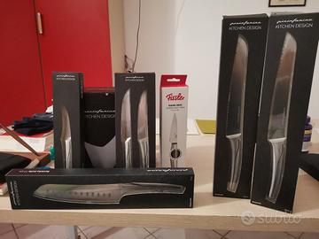 set di coltelli Pininfarina (+ceppo) e Fissler