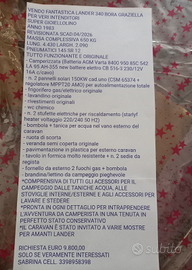 Caravan lander 340 bora vintage