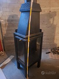 camino  con angolo a sinistra a vista