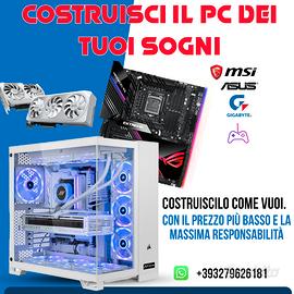 costruisci il tuo PC da gioco | build gaming pc 
