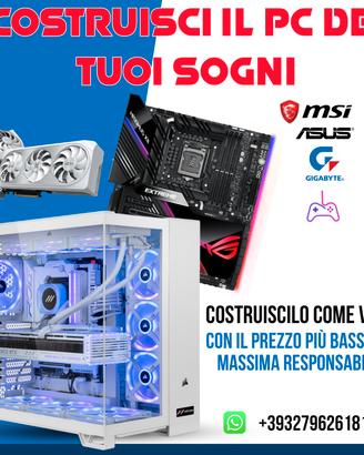costruisci il tuo PC da gioco | build gaming pc 