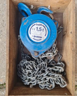 Paranco manuale Tralift 1,5 t